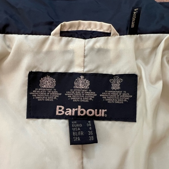 Barbour NWOT quilted black jacket size 4 - Picture 5 of 11